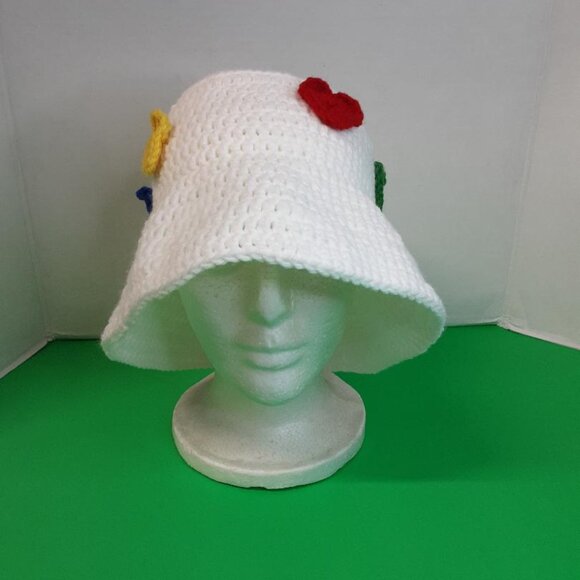 Handmade Heart-Embellished SBucket hat Hat main image 5
